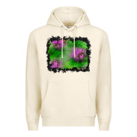 Tofu halloween spooky stars background Premium Hoodie - BundleAndBundleShop