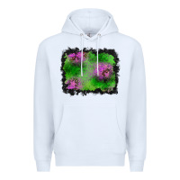 White halloween spooky stars background Premium Hoodie - BundleAndBundleShop