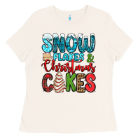 Bone snow flakes and Christmas cakes Ladies Tee - Jasminsmagicworld