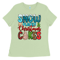 Matcha snow flakes and Christmas cakes Ladies Tee - Jasminsmagicworld