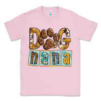 Bubblegum Pink Dog Nana with Paw Classic Tee - texasbilliewilder