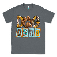 Charcoal Heather Dog Nana with Paw Classic Tee - texasbilliewilder