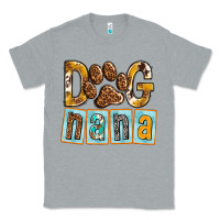 Heather Grey Dog Nana with Paw Classic Tee - texasbilliewilder