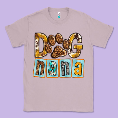 Dog Nana With Paw Classic Tee Designed By Texasbilliewilder