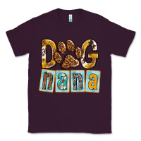 Plum Dog Nana with Paw Classic Tee - texasbilliewilder