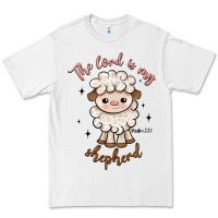 White the lord is my shepherd Premium Tee - Artiststas