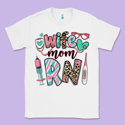 Wife Mom Rn Registered Nurse Classic Tee Designed By Ranaportraitstore