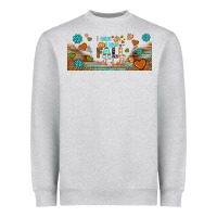 Heather Grey i think i love fall most of all libbey glass Heavyweight Sweatshirt - BundleAndBundleShop