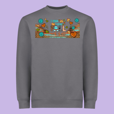 I Think I Love Fall Most Of All Libbey Glass Heavyweight Sweatshirt Designed By Bundleandbundleshop
