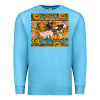 Ocean Blue Fall Coop Animals Premium Sweatshirt - Artiststas