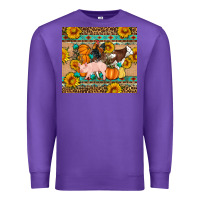 Purple Fall Coop Animals Premium Sweatshirt - Artiststas
