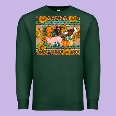 Fall Coop Animals Premium Sweatshirt Designed By Artiststas