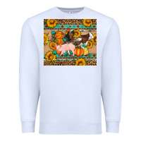 White Fall Coop Animals Premium Sweatshirt - Artiststas