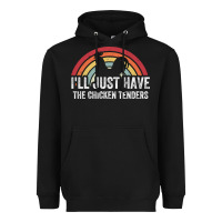 Black I'll Just Have The Chicken Tenders Heavyweight Hoodie - lanVoArt