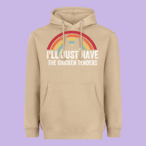 I'll Just Have The Chicken Tenders Heavyweight Hoodie Designed By Lanvoart
