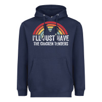 Navy I'll Just Have The Chicken Tenders Heavyweight Hoodie - lanVoArt