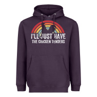 Plum I'll Just Have The Chicken Tenders Heavyweight Hoodie - lanVoArt