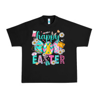Black Happy Easter Egg Nurse Urban Heavy Tee - HowdyJamesFarm