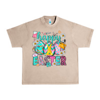 French Oak Happy Easter Egg Nurse Urban Heavy Tee - HowdyJamesFarm