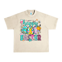Sandshell Happy Easter Egg Nurse Urban Heavy Tee - HowdyJamesFarm