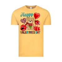 Vintage Mustard happy valentines day Valentine's Day Vintage Tee - HowdyJamesFarm