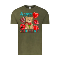 Vintage Olive happy valentines day Valentine's Day Vintage Tee - HowdyJamesFarm