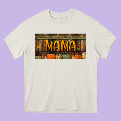 Mama License Plate Heavy Core Tee Designed By Bundleandbundleshop