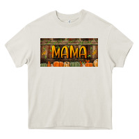 Cream mama license plate Heavy Core Tee - BundleAndBundleShop