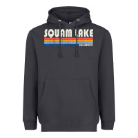 Smoke Vintage 70S 80S Style Squam Lake Nh Heavyweight Hoodie - lanVoArt