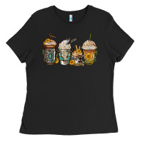 Black bull skull western coffee cups Ladies Tee - Jasminsmagicworld