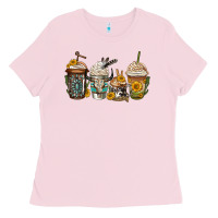 Bubblegum Pink bull skull western coffee cups Ladies Tee - Jasminsmagicworld