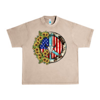 French Oak Peace sign Urban Heavy Tee - JahusDesignShop