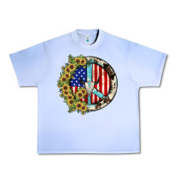 Grape Ice Peace sign Urban Heavy Tee - JahusDesignShop