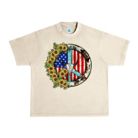 Sandshell Peace sign Urban Heavy Tee - JahusDesignShop