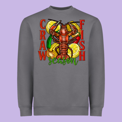 Crawfish Season Heavyweight Sweatshirt Designed By Fadigitalartstudio