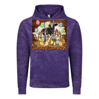Cloud Purple cow and chick easter Vintage Hoodie - TumblerDesignByShophia