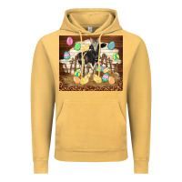 Vintage Mustard cow and chick easter Vintage Hoodie - TumblerDesignByShophia