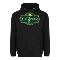 Black Hot Springs National Park Arkansas Nature Bear Hike Outdoors Heavyweight Hoodie - lanVoArt