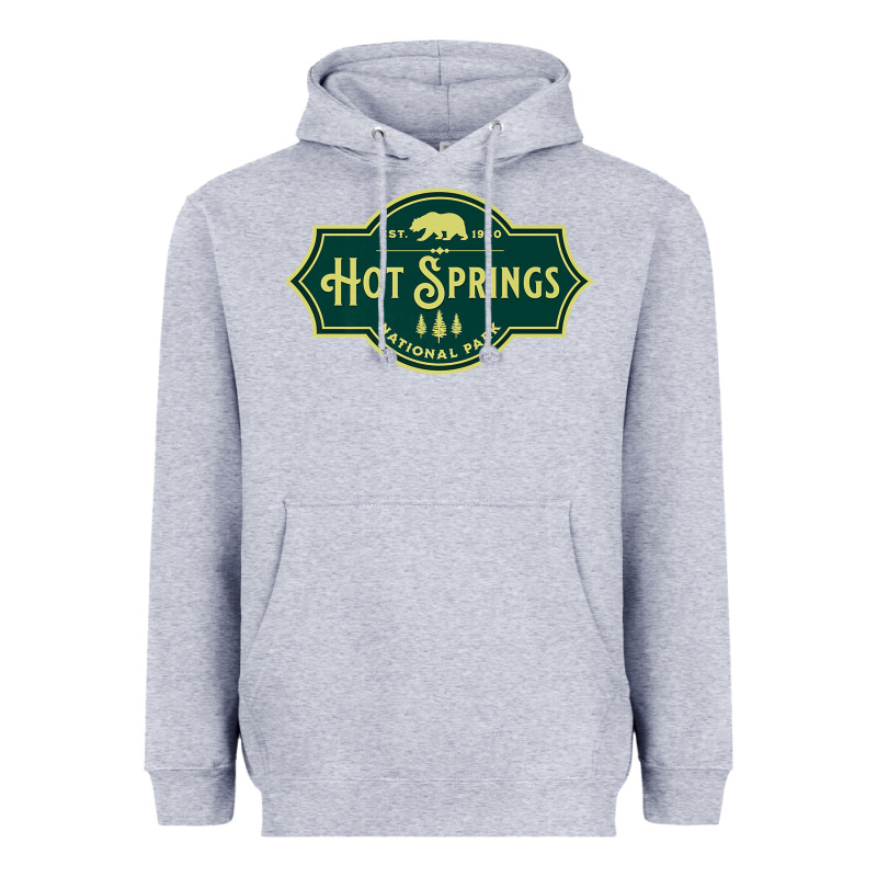 Hot Springs National Park Arkansas Nature Bear Hike Outdoors Heavyweight Hoodie by lanVoArt | Teevron