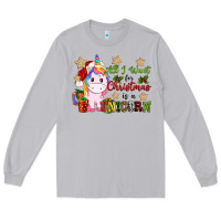 Moon Dust all i want for christmas is a unicorn Long Sleeve Tee - CowGirlArtShop