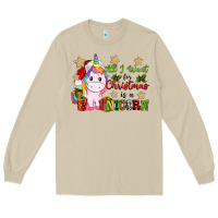 Mushroom all i want for christmas is a unicorn Long Sleeve Tee - CowGirlArtShop