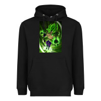 Black legendary broly supersaiyajin poster travel Heavyweight Hoodie - lanVoArt