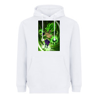 White legendary broly supersaiyajin poster travel Heavyweight Hoodie - lanVoArt