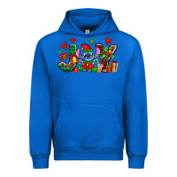 Cobalt joy with christmas elf stitch Urban Hoodie - AdoDesignShop