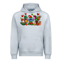 Heather Grey joy with christmas elf stitch Urban Hoodie - AdoDesignShop