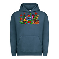 Pigment Midnight Navy joy with christmas elf stitch Urban Hoodie - AdoDesignShop