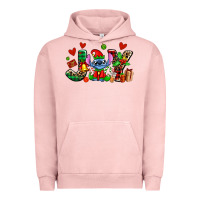 Pigment Salmon joy with christmas elf stitch Urban Hoodie - AdoDesignShop
