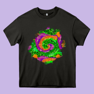 Halloween Patch  1 Heavy Core Tee Designed By Bundleandbundleshop
