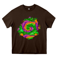 Chocolate Brown halloween patch  1 Heavy Core Tee - BundleAndBundleShop