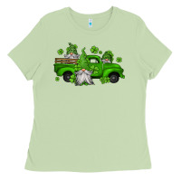 Matcha st patrick's gnomes farm truck Ladies Tee - Jasminsmagicworld